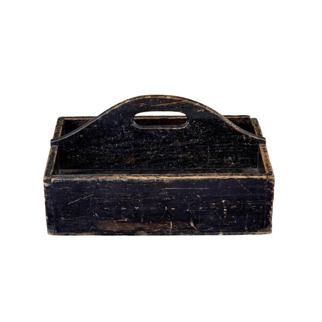Wood 19th Century Scandinavian Pine Cutlery Box For Sale - Image 7 of 8