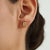 Art Deco Style Tiny 1.77 Ct Octagon Cut Citrine Stud Earrings feature warm golden citrine gemstones in a classic geometric...