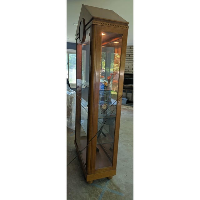 This illuminated display cabinet by Hickory White Company came from the lobby of the DoubleTree by Hilton Rochester —...