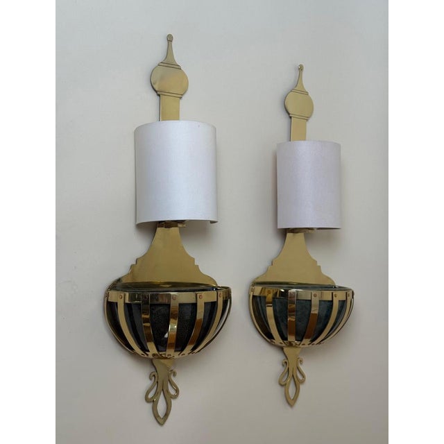 Brass Wall Lights with Planters from Valenti, Spain, 1970s, Set of 2 For Sale - Image 10 of 18