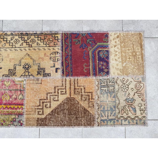 Anatolian Wool Oushak Vintage Runner For Sale - Image 10 of 10