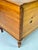 Antique Hand-Dovetailed Pine Storage Trunk / Blanket Chest on Turned Legs For Sale - Image 9 of 15