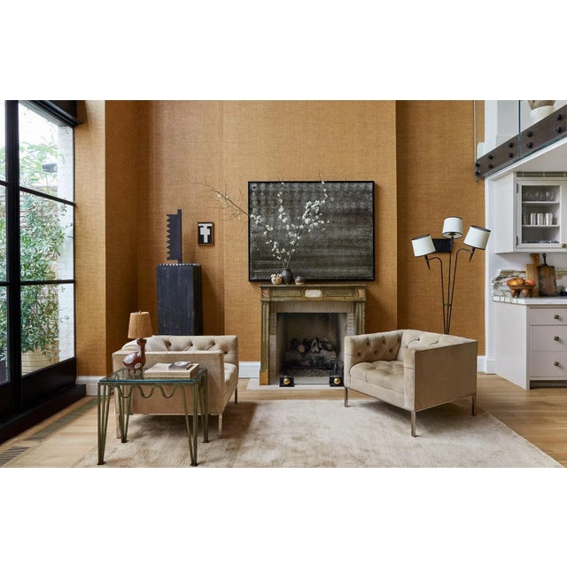 Pair of 'Méandre' Verdigris and Glass Side Tables by Design Frères For Sale In Los Angeles - Image 6 of 8