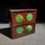 1990s Vintage Huali Wood Double-Drawer Jewelry Box With Carved Green Jade Discs For Sale - Image 5 of 9
