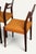 Wood Vintage Teak and Orange Wool Chairs, 1960s, Set of 4 For Sale - Image 7 of 18