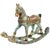 Mid 20th Century Hand Carved Solid Wood Rocking Horse |Distressed Indian Art Sculpture | Vintage Boho Living Room Floor Decor & Nursery Decor Gift For Sale In Houston - Image 6 of 7