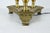 Vintage Brass Bouillotte Library Lamp With Green Pleated Shade For Sale - Image 10 of 13