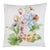 Flower Bouquet Tapestry Cushion With Feather Filler - 46 X 46cm For Sale