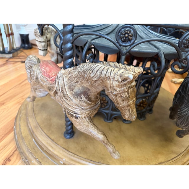 Rare Vintage Carousel Horse Coffee Table For Sale In Atlanta - Image 6 of 10