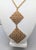 Vintage 1967 Signed Napier Goldtone Woven Diamond Shaped Pendants Necklace For Sale In Philadelphia - Image 6 of 8