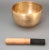 Large Hand-Hammered Brass Singing Bowl Nepal 1950s For Sale - Image 9 of 11