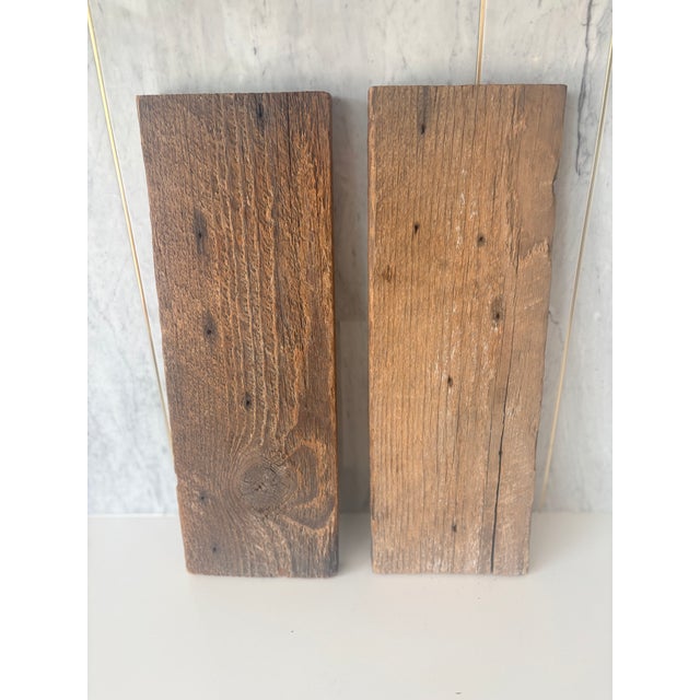 Late 20th Century Late 20th Century Folk Art Owl Paintings on Reclaimed Wood, a Pair For Sale - Image 5 of 9