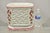 White Vintage Chinoiserie Italian Porcelain Lattice Fretwork Pink Flower Planter Pot For Sale - Image 8 of 8