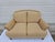 Ethan Allen Tan Rolled Arm Down Filled Loveseat For Sale - Image 12 of 17