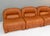 Gold Sectional Sofa in Cognac Leather by Rossi Di Albizzate, Italy, 1970s, Set of 5 For Sale - Image 8 of 18