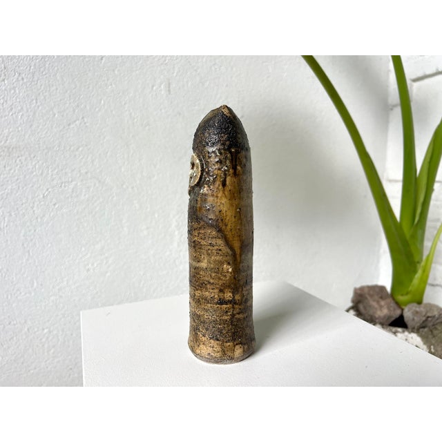 1970s Sandstone Owl Sculpture by Claire Berger, La Borne, Late 20th Century For Sale - Image 5 of 11