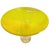 1960s Mid 20th Century Pair of Yellow Murano Glass Stem Dish Candlestick Holders, Pair For Sale - Image 5 of 11