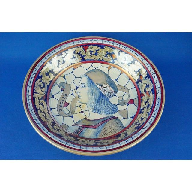 Large Ceramic Plate by Enzo Remigi for Gualdo Tadino, Italy, 1940s For Sale - Image 6 of 18