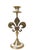 FREE SHIPPING ANYWHERE IN THE CONTINENTAL US! This is a set of vintage fleur de lis candlesticks. Brass and mother of...