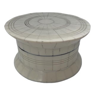 Round Bone Trinket Box For Sale