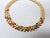 Metal Vintage Signed Napier Goldtone Jewel Tone Rhinestone Collar Necklace For Sale - Image 7 of 11