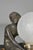 French Art Deco Lamp with Lady and Glass Globe Shade, 1920s For Sale - Image 4 of 16