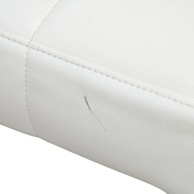 White Cantoni One and Only Leather Dining Chairs For Sale - Image 8 of 10