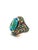 Bochic “Orient” Vintage Tourmaline & Blue Topaz Ring Set 18 K Gold & Silver Natural Blue Topaz 12.00 Carat Natural multi...