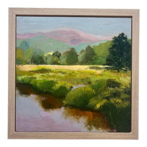 No Shade of Green, Original Oil Painting by Julia Lawing