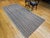Gray Vintage Turkish Kilim Rug, Handwoven Wool, Gray & Maroon Stripes, 5x10 For Sale - Image 8 of 11