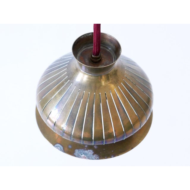 Mid-Century Modern Counterweight Brass Pendant Lamp, Germany, 1950s For Sale - Image 16 of 18