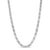 Crafted from the lustrous depths of .925 sterling silver, this men's necklace is a testament to both strength and...