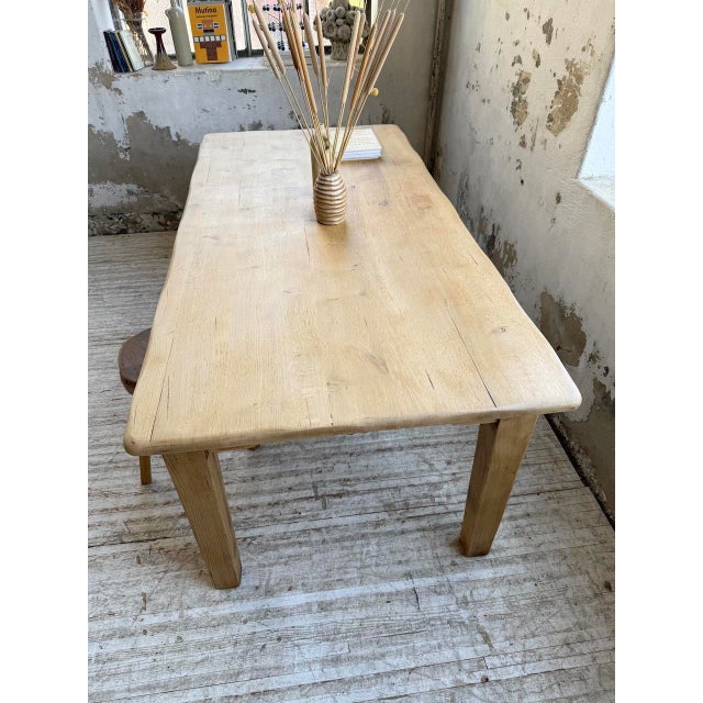 Vintage Oak Farm Table, 1960s For Sale - Image 17 of 18