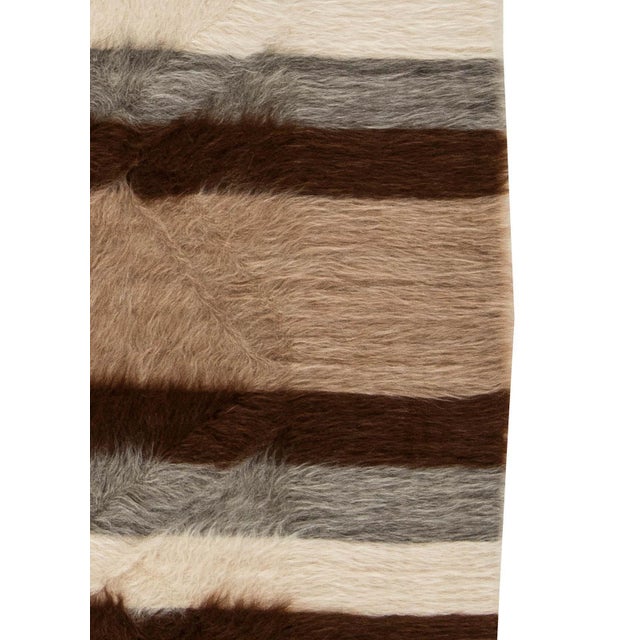 Early 21st Century Taurus Collection Modern Striped Handmade Goat Hair Rug by Doris Leslie Blau For Sale - Image 5 of 7