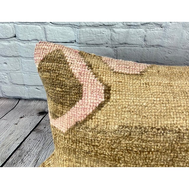 Turkish 16 x 24 Rug Pillow Sultan's Whispers Turkish Pillow Cushion Cover For Sale - Image 3 of 4