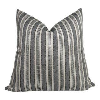Amida Charcoal Woven Pillow Cover, 20x20 Pillow For Sale