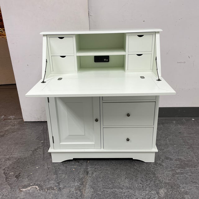 Pottery Barn Toulouse Secretary Desk With Drawers Chairish