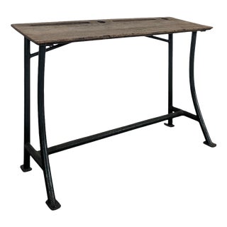 Vintage School Desk in Wood, 1960s For Sale