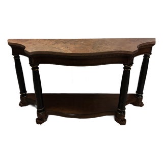 1990s Century Empire Style Console Table For Sale