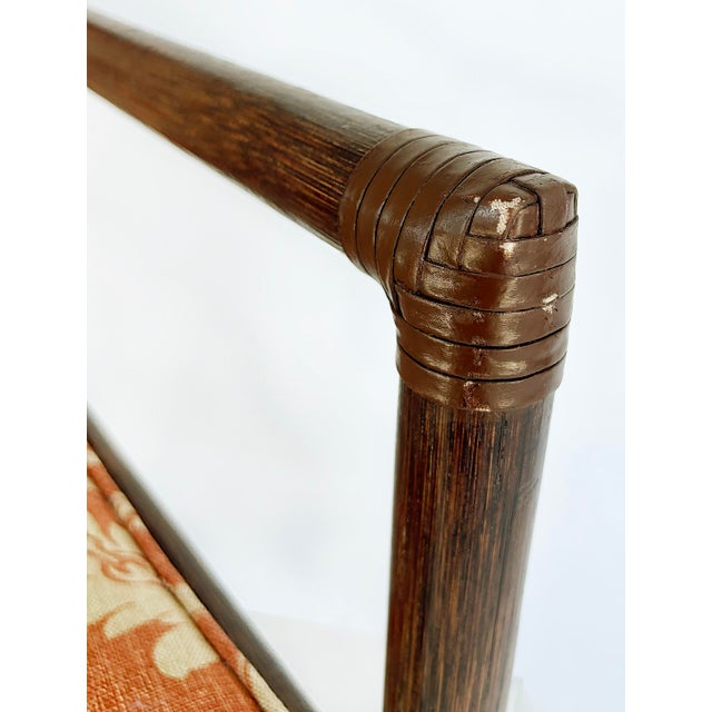 Wood Late 20th Century Barbara Barry McGuire Rattan Rawhide Dining Room Chairs, New Upholstery- Set of 8 For Sale - Image 7 of 12