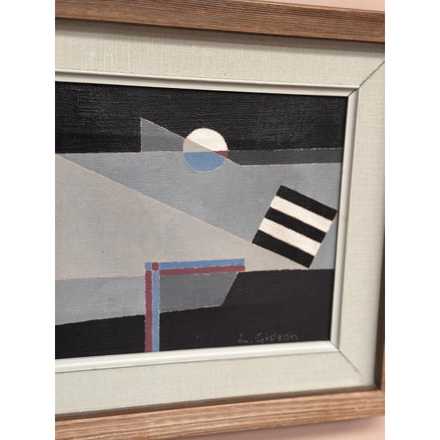 Lars. Gideon, Abstract Composition, 1960s, Oil on Canvas, Framed For Sale - Image 9 of 18