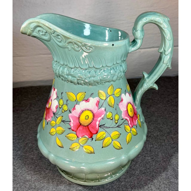Late 19th Century Antique W Ridgway & Co Stoneware Pottery Jug For Sale - Image 5 of 10