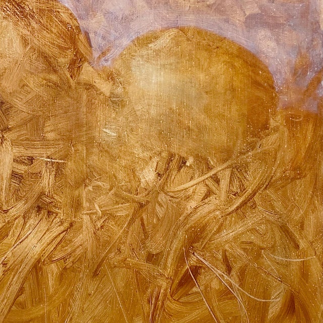 Goldenrod Contemporary Abstract Oil on Canvas "The Dream" by Paul Landauer For Sale - Image 8 of 10
