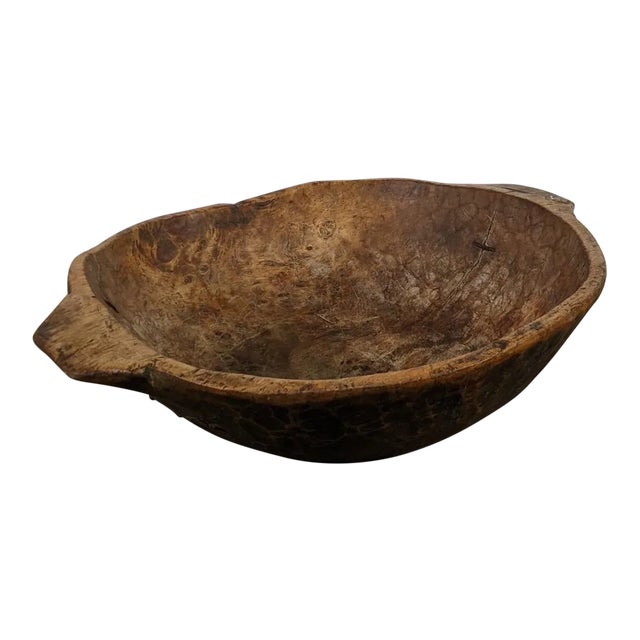 19th Century French Wooden Dough Bow For Sale