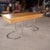 Brown Desk in Tubular Chrome For Sale - Image 8 of 18