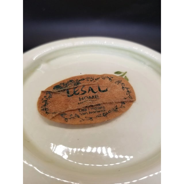 Vintage Ceramic Lesal Floral Bowl~ Lesal Ceramics ~ Vintage Lesal ~ Lesal Studio Ceramic Bowl For Sale In Washington DC - Image 6 of 7