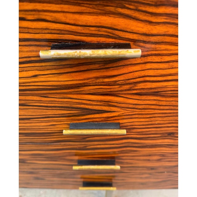 Vintage Mid-Century Modern Gabonese Ebony and Metal Sideboard For Sale In New York - Image 6 of 17