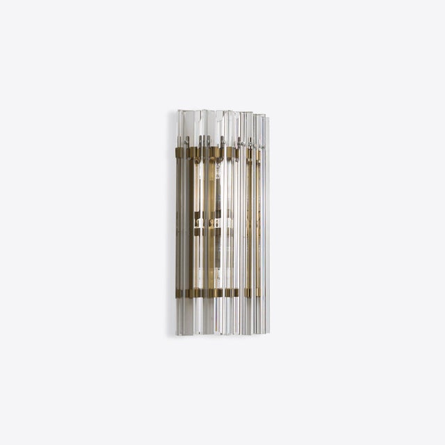 Early 21st Century Small Clear Amaro Wall Light from Pure White Lines For Sale - Image 5 of 8