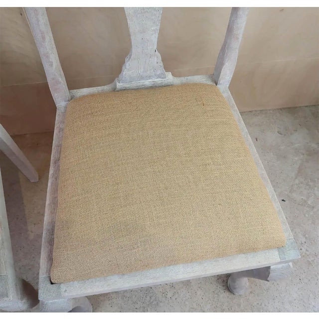 White Antique Gustavian Harlequin Urn Back Dining Chairs, 1920s, Set of 10 For Sale - Image 8 of 10