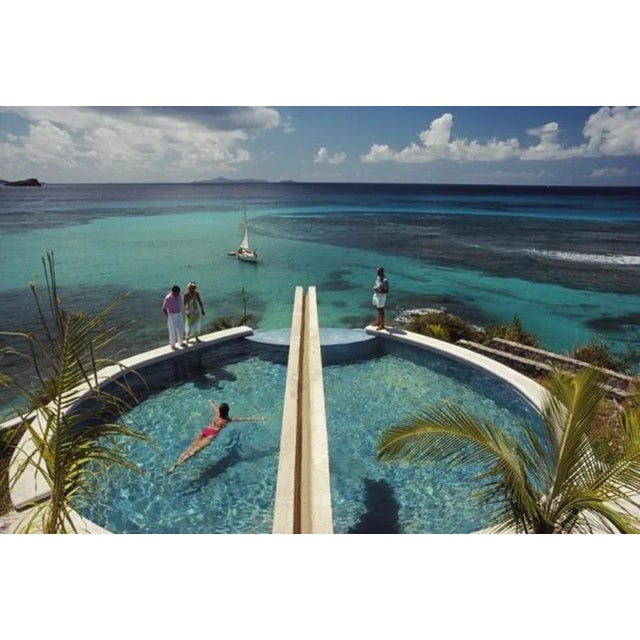 Holiday In Mustique 1982 by Slim Aarons Slim Aarons Limited Estate Edition Pierre Vincent Marais and his wife Isabelle...